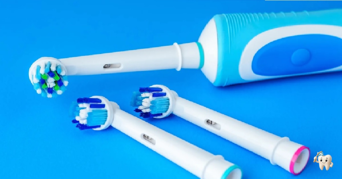 blue electric toothbrush for sensitive gums
